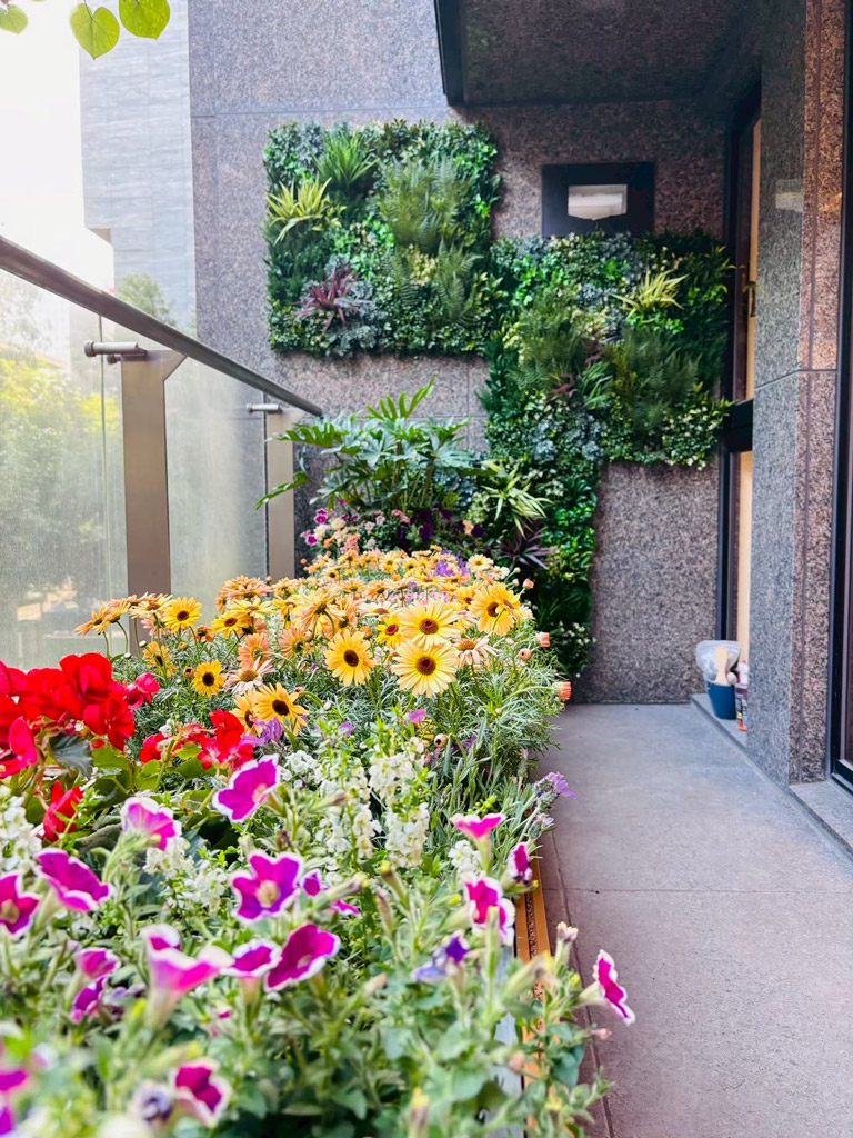 中山區露臺景觀案 - 現代建築景觀施工